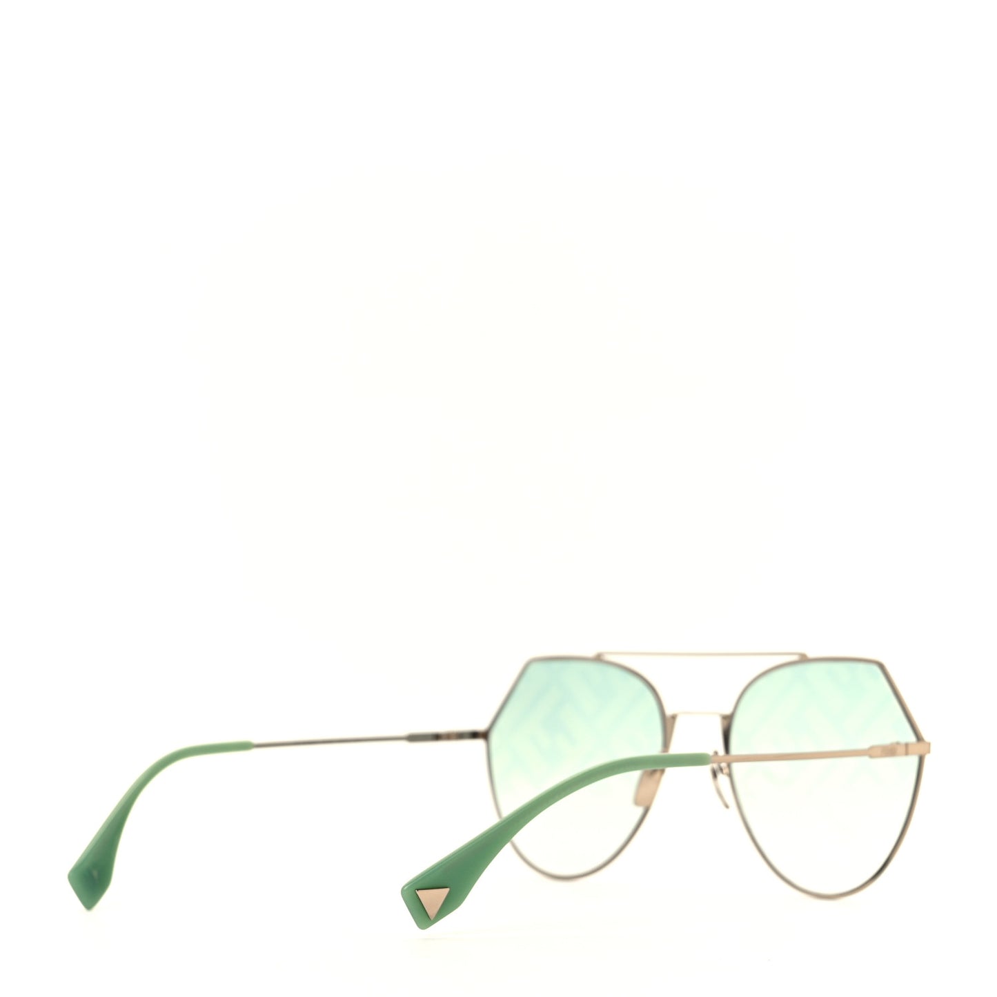 Metal Geometric Sunglasses FF 0194/S Green