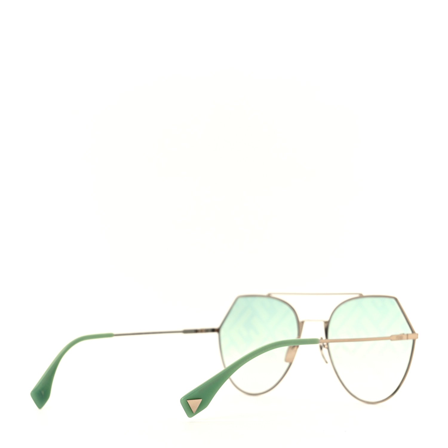 Fendi Metal Geometric Sunglasses FF 0194/S Green 4 of 7