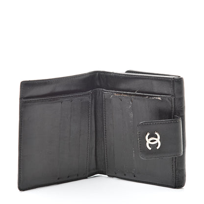 Chanel Calfskin Lucky Symbols Compact French Flap Wallet Black 5 of 18