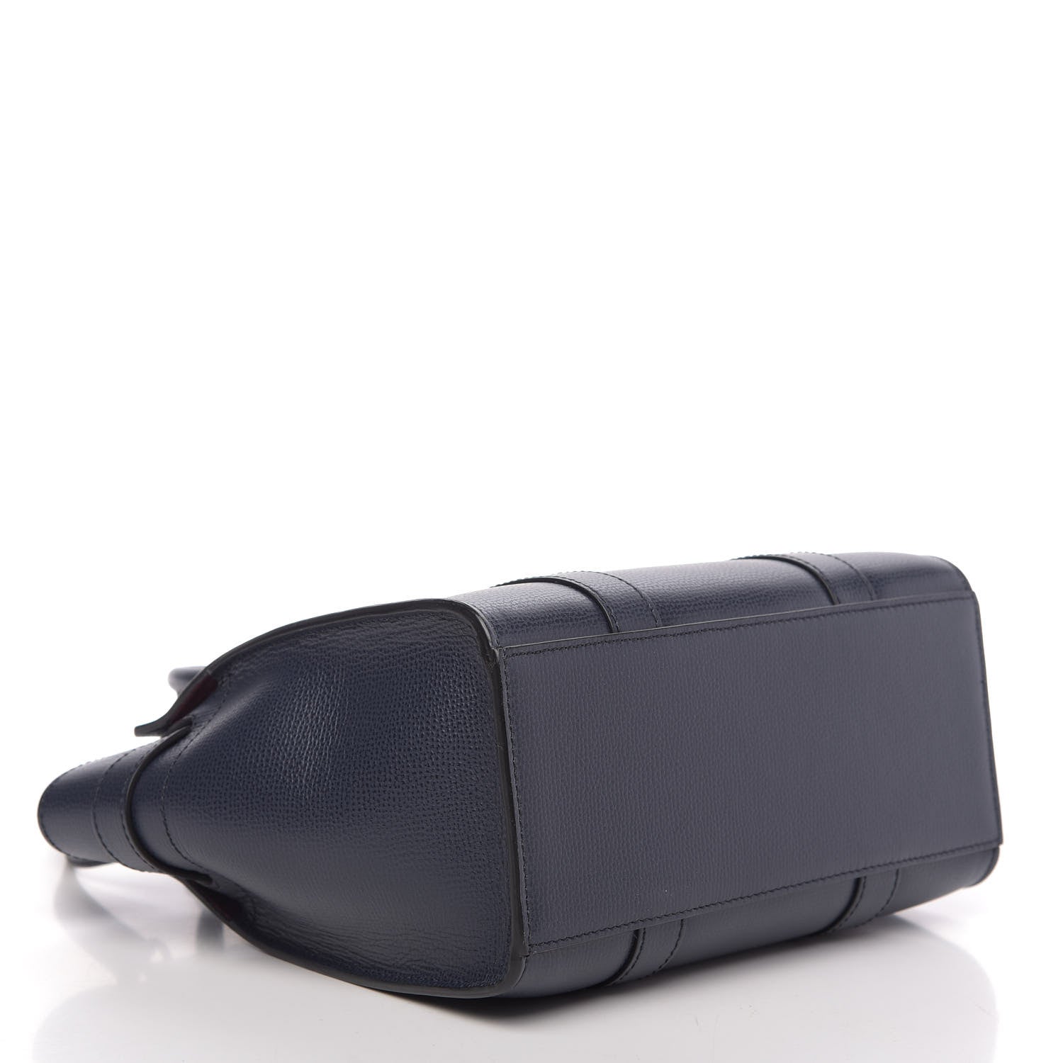 Mulberry Small Classic Grain Mini Bayswater Zip Tote Navy 5 of 10