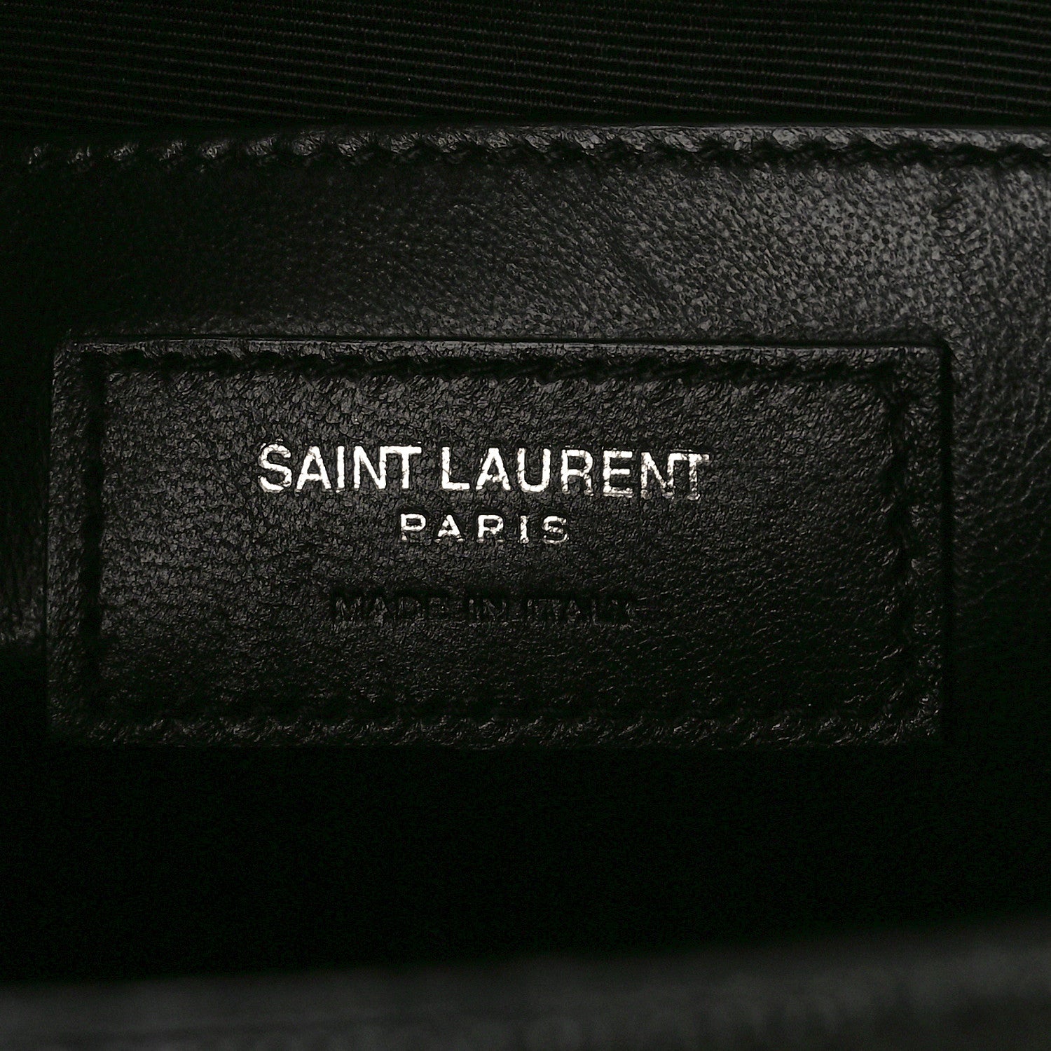Saint Laurent Grain De Poudre Textured Mixed Matelasse Triquilt Medium Monogram Satchel Black 6 of 8