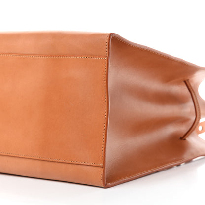 Mansur Gavriel Vegetable Tanned Calfskin Large Sun Bag Camello 7 of 9