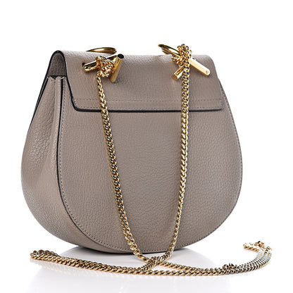 Chloe Grained Lambskin Mini Drew Shoulder Bag Motty Grey 3 of 18
