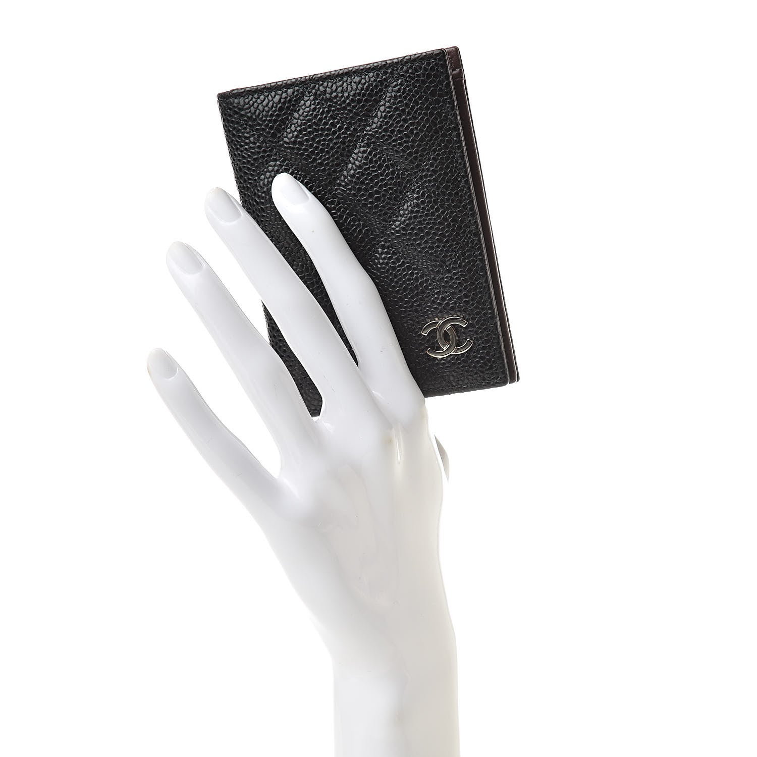 Chanel Caviar Quilted Card Holder Wallet Black 2 of 8