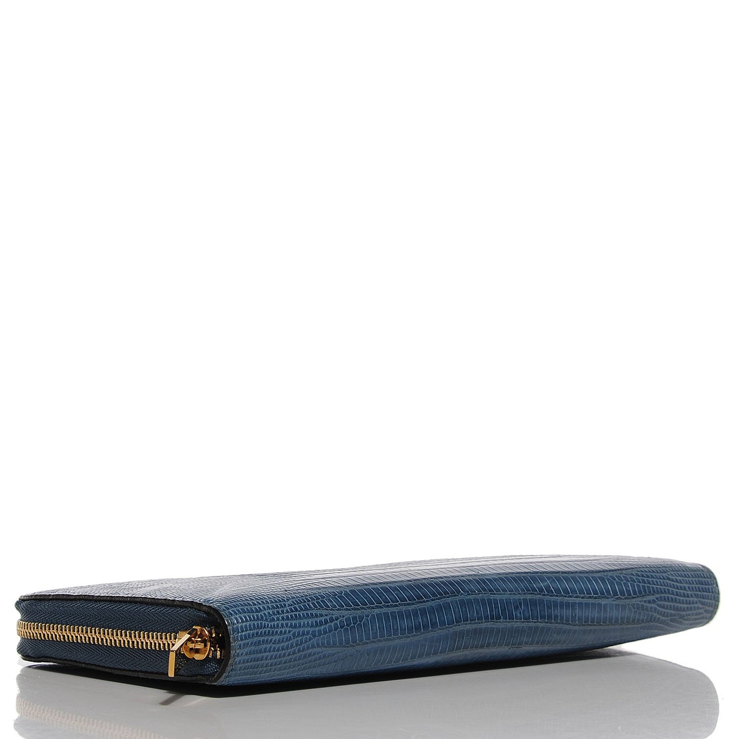 Lizard Large Zip Around Multifunction Wallet Blue