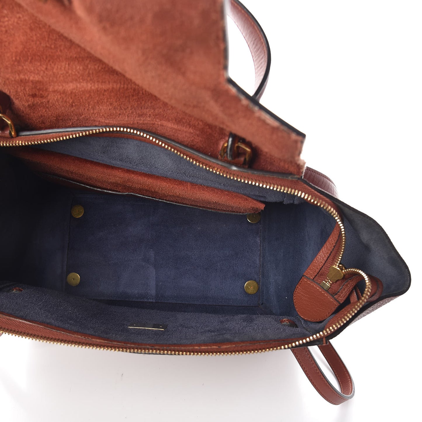 Goatskin Smooth Calfskin Mini Belt Bag Brick