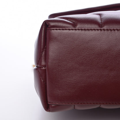 Saint Laurent Calfskin Y Quilted Monogram Small Loulou Chain Satchel Dark Legion Red 16 of 16