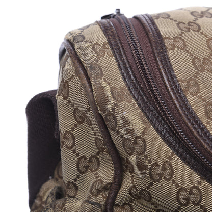 Gucci Monogram Natural Pigskin Large Diaper Bag Beige Ebony Cocoa Dark Chocolate 17 of 17