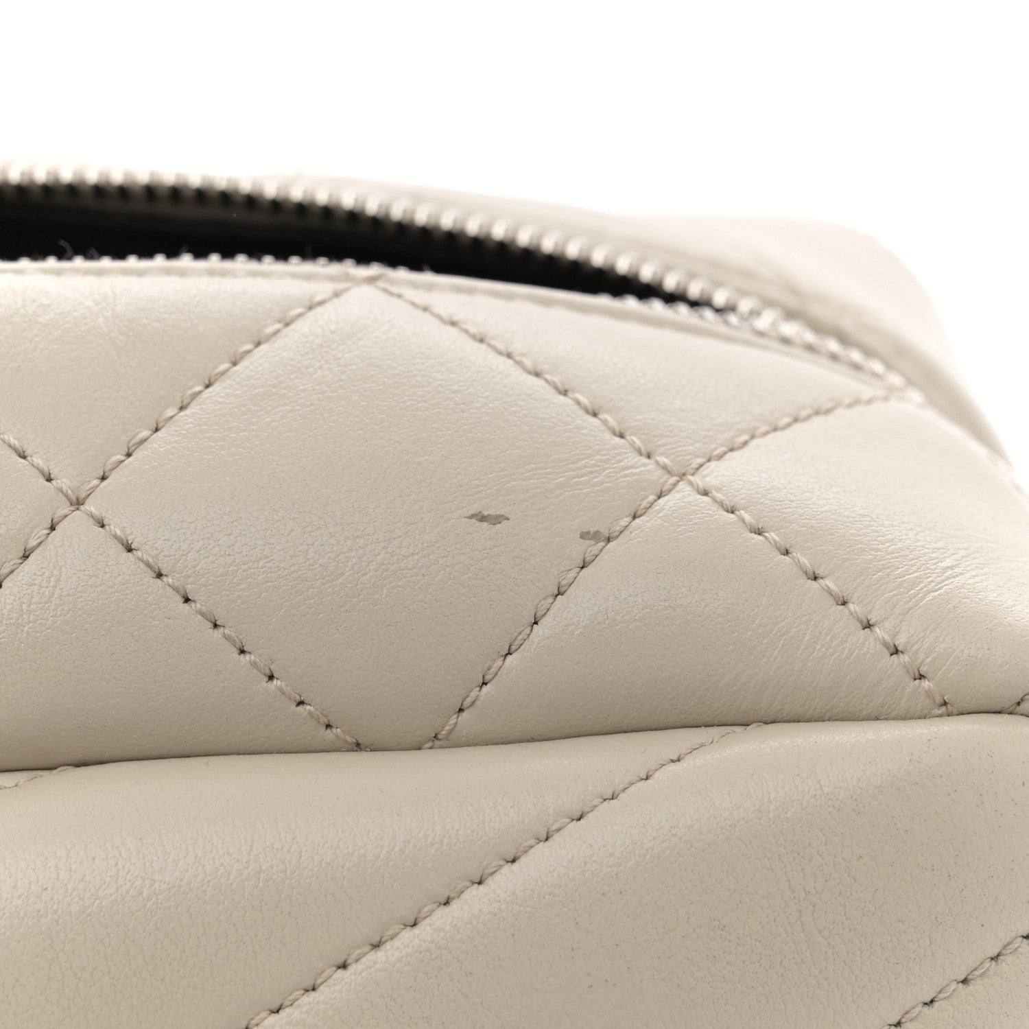 Saint Laurent Calfskin Y Quilted Monogram Small Loulou Bowling Bag Ivory 13 of 15