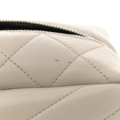Saint Laurent Calfskin Y Quilted Monogram Small Loulou Bowling Bag Ivory 13 of 15