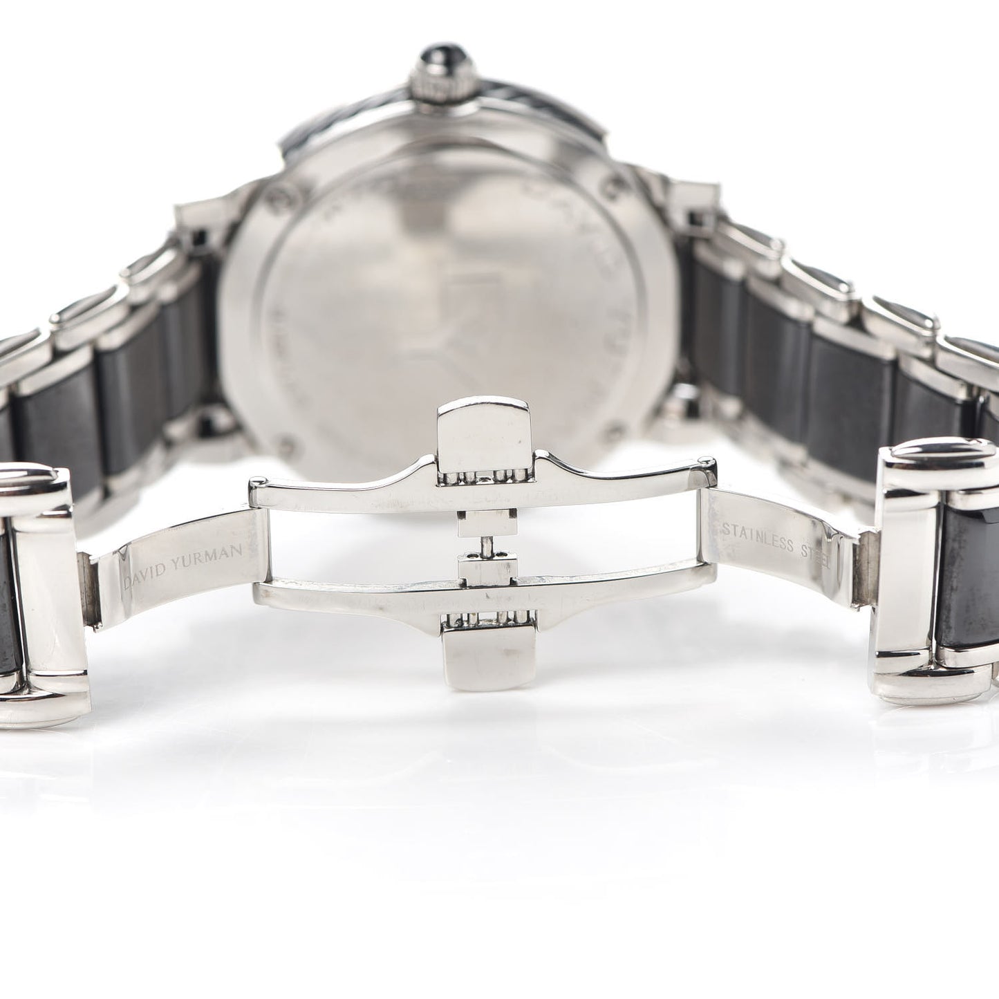 Stainless Steel Ceramic Diamond Bezel 38mm Classic Quartz Watch Black