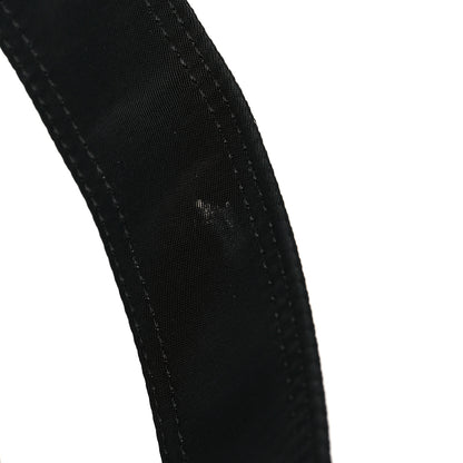 Fendi Nylon Vitello Cover Logo Embossed Mini Peekaboo I SEE U Satchel Black White 11 of 12
