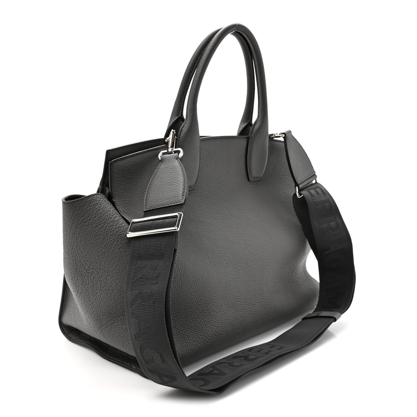 Calfskin Large Studio Soft Bag Grey