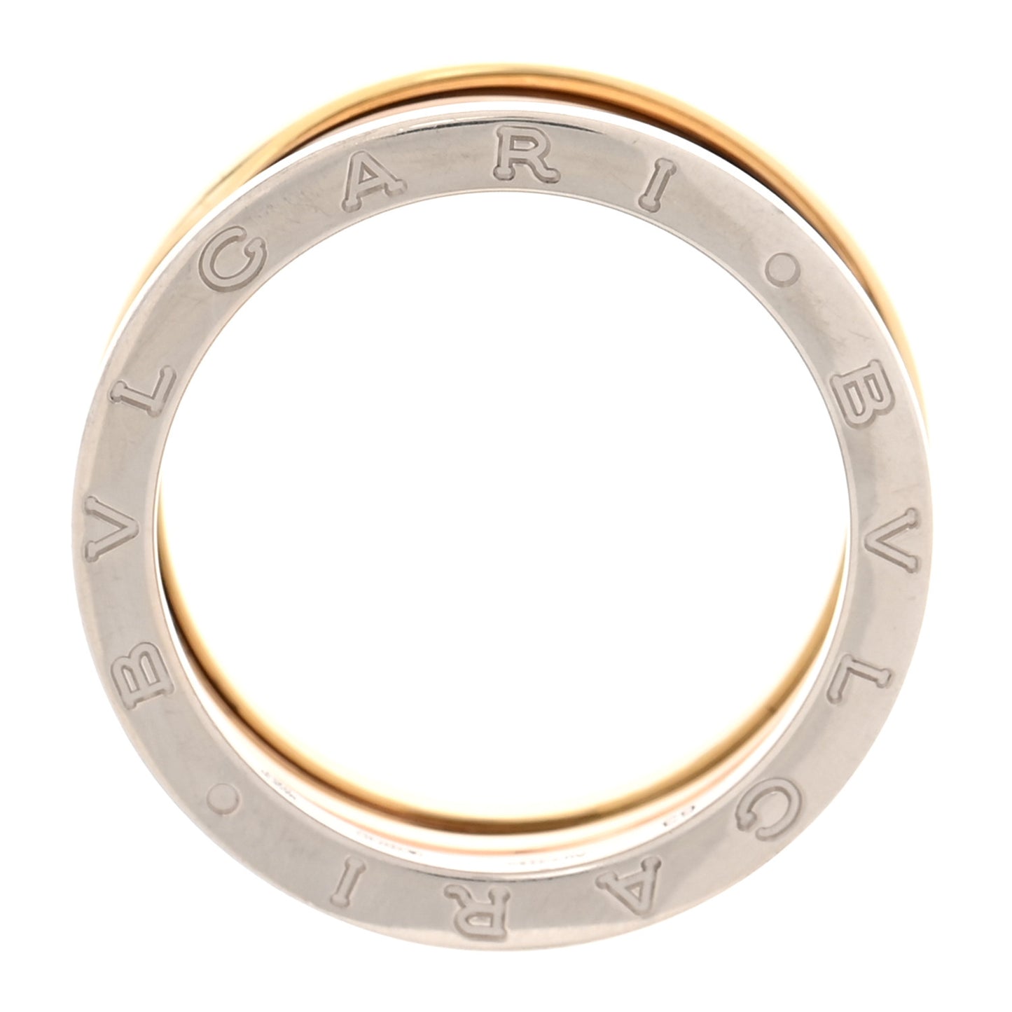 18K Rose White Yellow Gold B.Zero1 Three-Band Ring 63 10.25