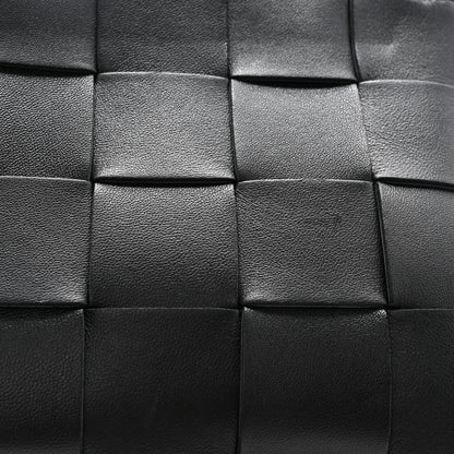 Bottega Veneta Nappa Maxi Intrecciato Small Cassette Flat Zip Pouch Black 9 of 10