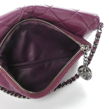 Chanel Lambskin Quilted Mini Mineral Nights Flap Crossbody Bag Purple 6 of 8