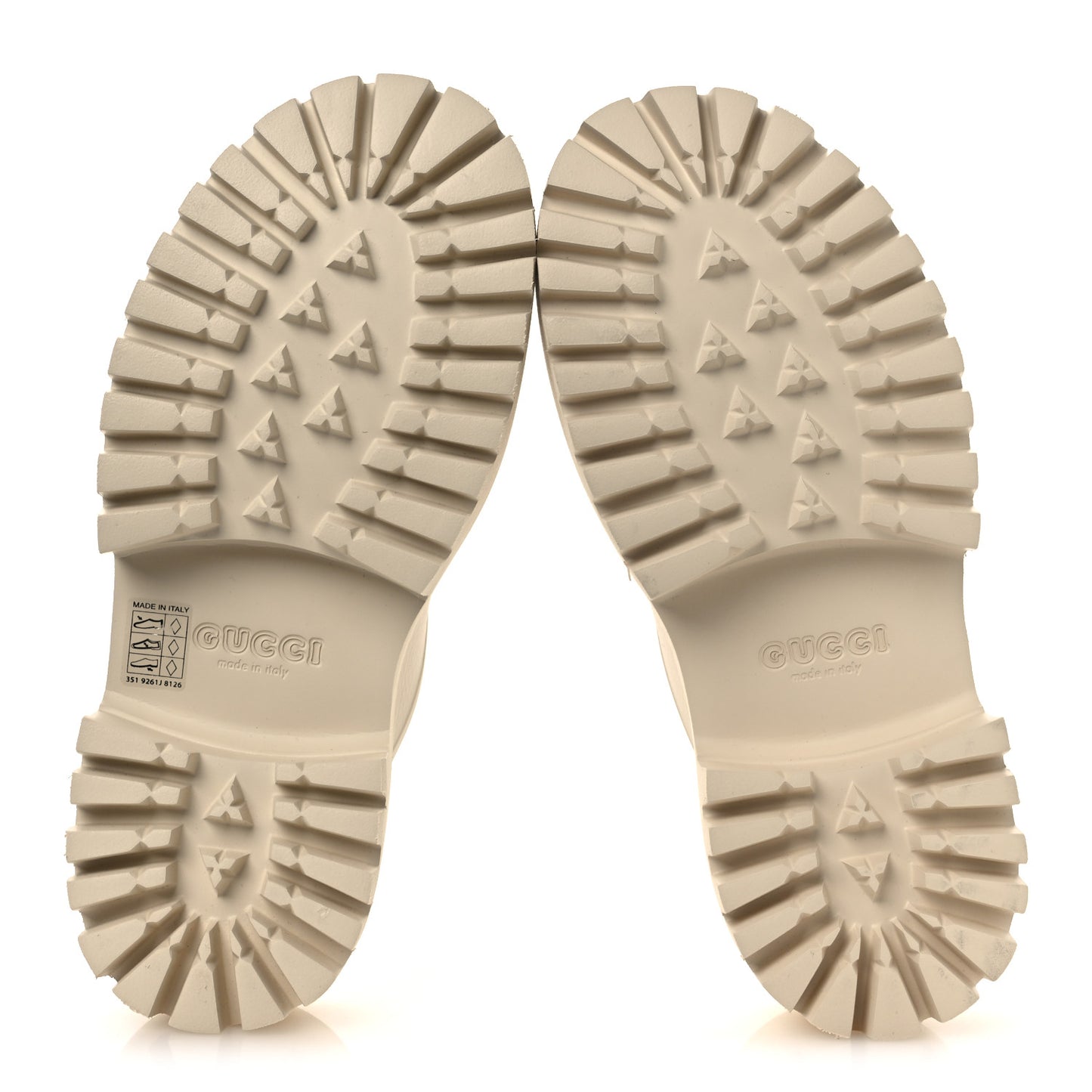 Rubber Monogram GG Go Through Platform Slide Clogs 40 Mystic White