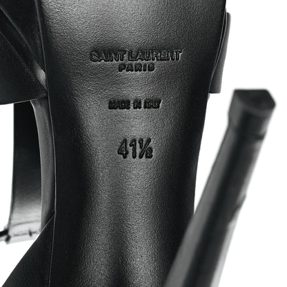 Saint Laurent Calfskin Tribute 105 Platform Sandals 41.5 Black 7 of 11