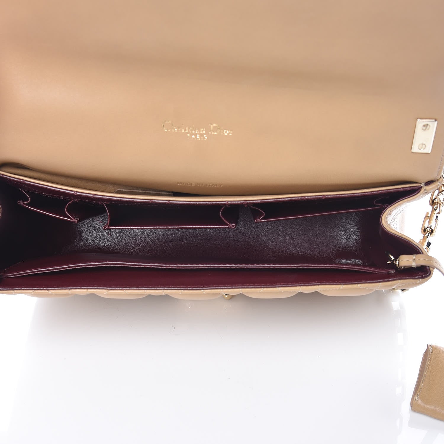 Christian Dior Lambskin Cannage Medium Miss Dior Flap Beige 5 of 11