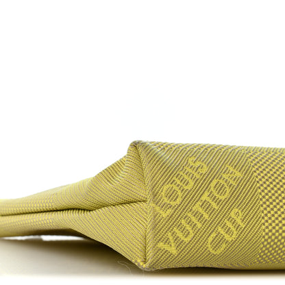 Louis Vuitton Damier Geant Americas Cup Pochette Accessories Volunteer Bag Yellow 10 of 14
