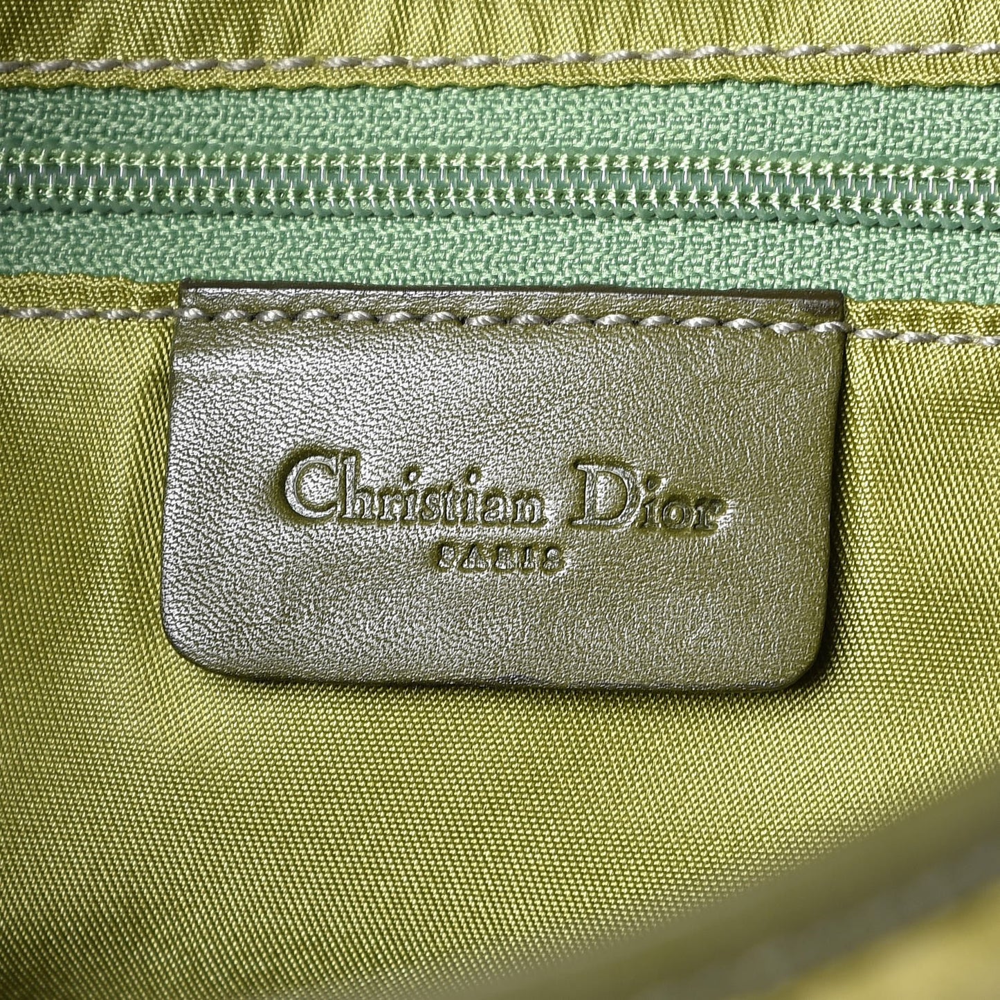Ostrich Double Saddle Bag Green