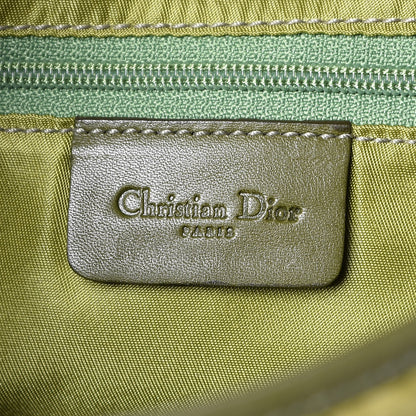 Christian Dior Ostrich Double Saddle Bag Green 6 of 7