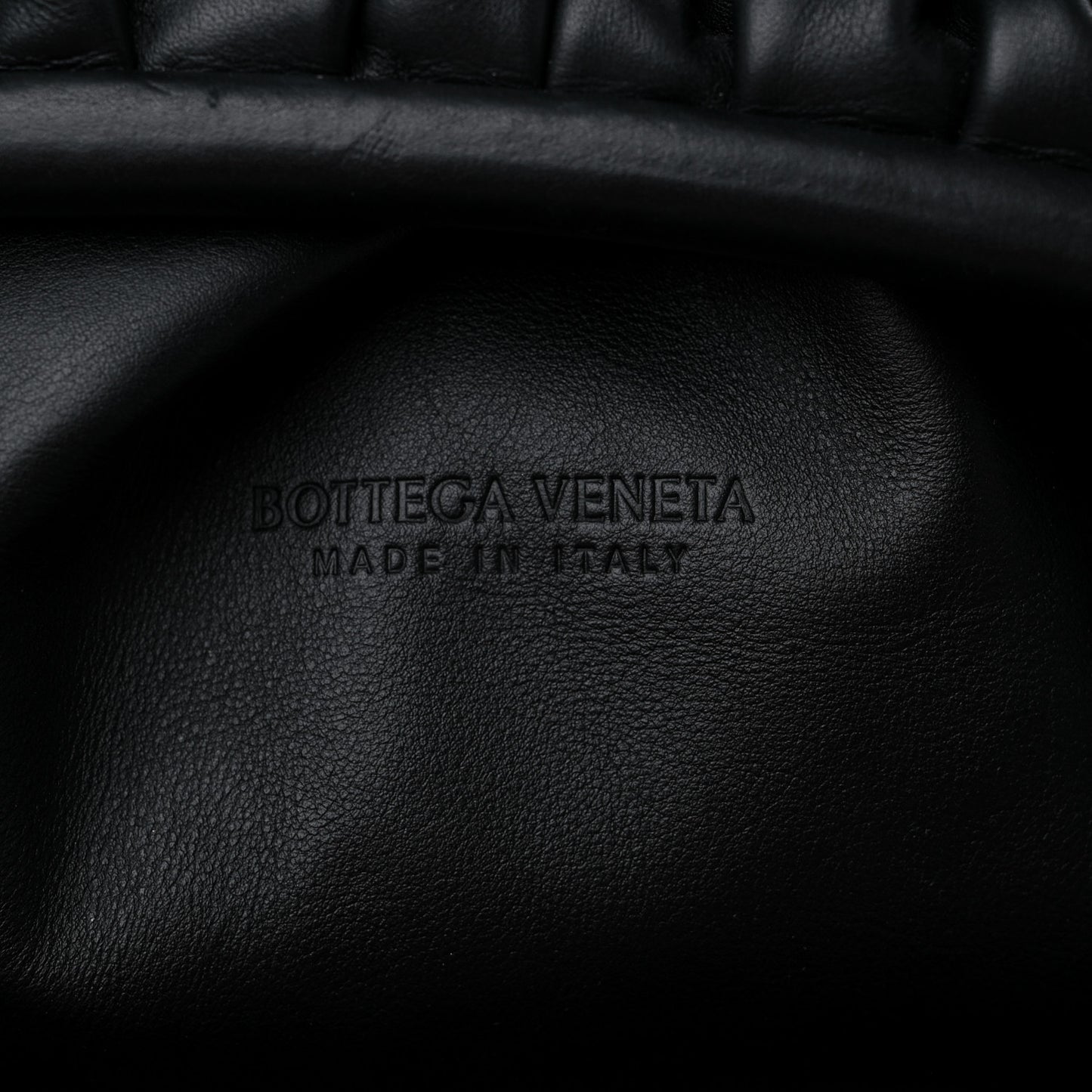 Smooth Butter Calf The Pouch Oversized Clutch Black