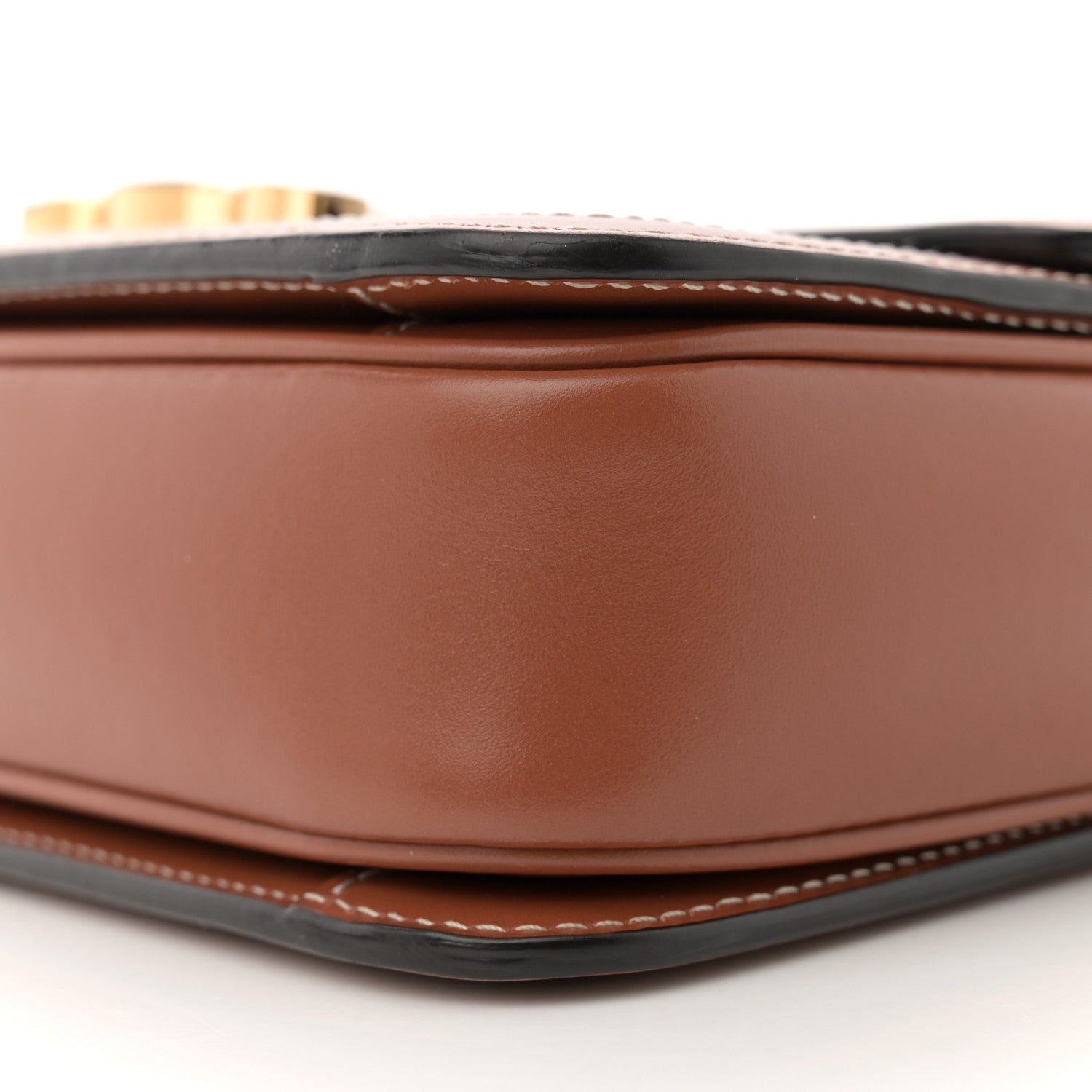 Celine Calfskin Triomphe Canvas Teen Triomphe Bag Tan 10 of 12