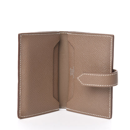 Hermes Epsom Bearn Card Holder Wallet Etoupe 5 of 8