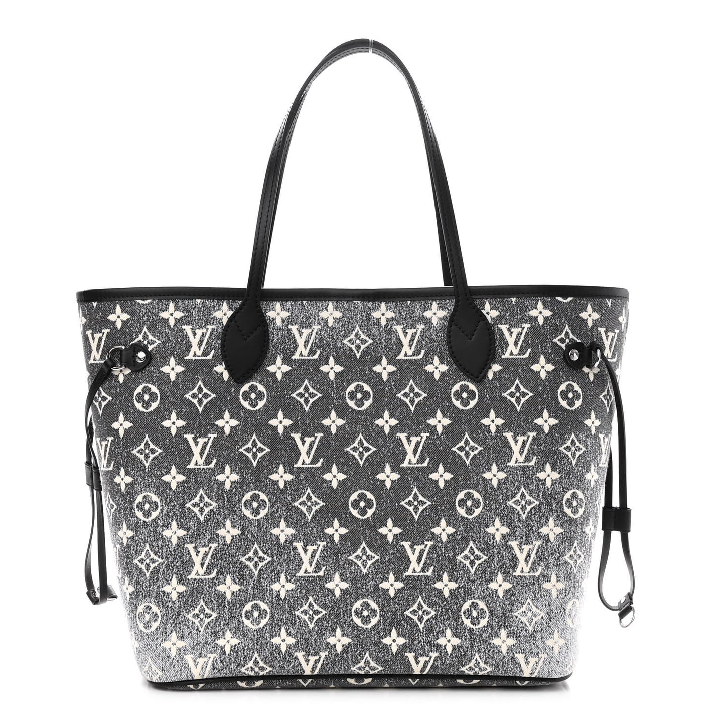 Denim Monogram Jacquard Neverfull MM Grey