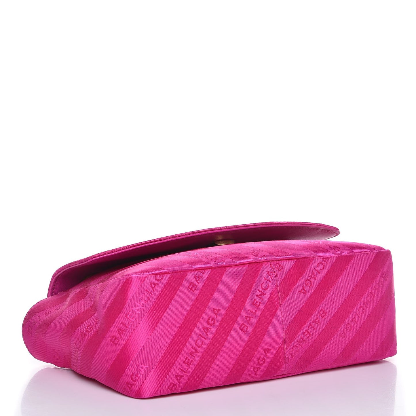 Nylon Jacquard Diagonal Logo S BB Round Shoulder Bag Rose Magenta