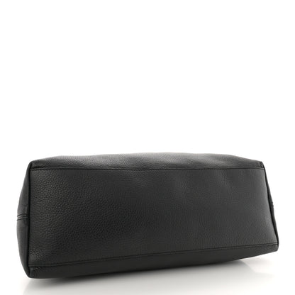 Gucci Pebbled Calfskin Medium Soho Chain Shoulder Bag Black 4 of 14