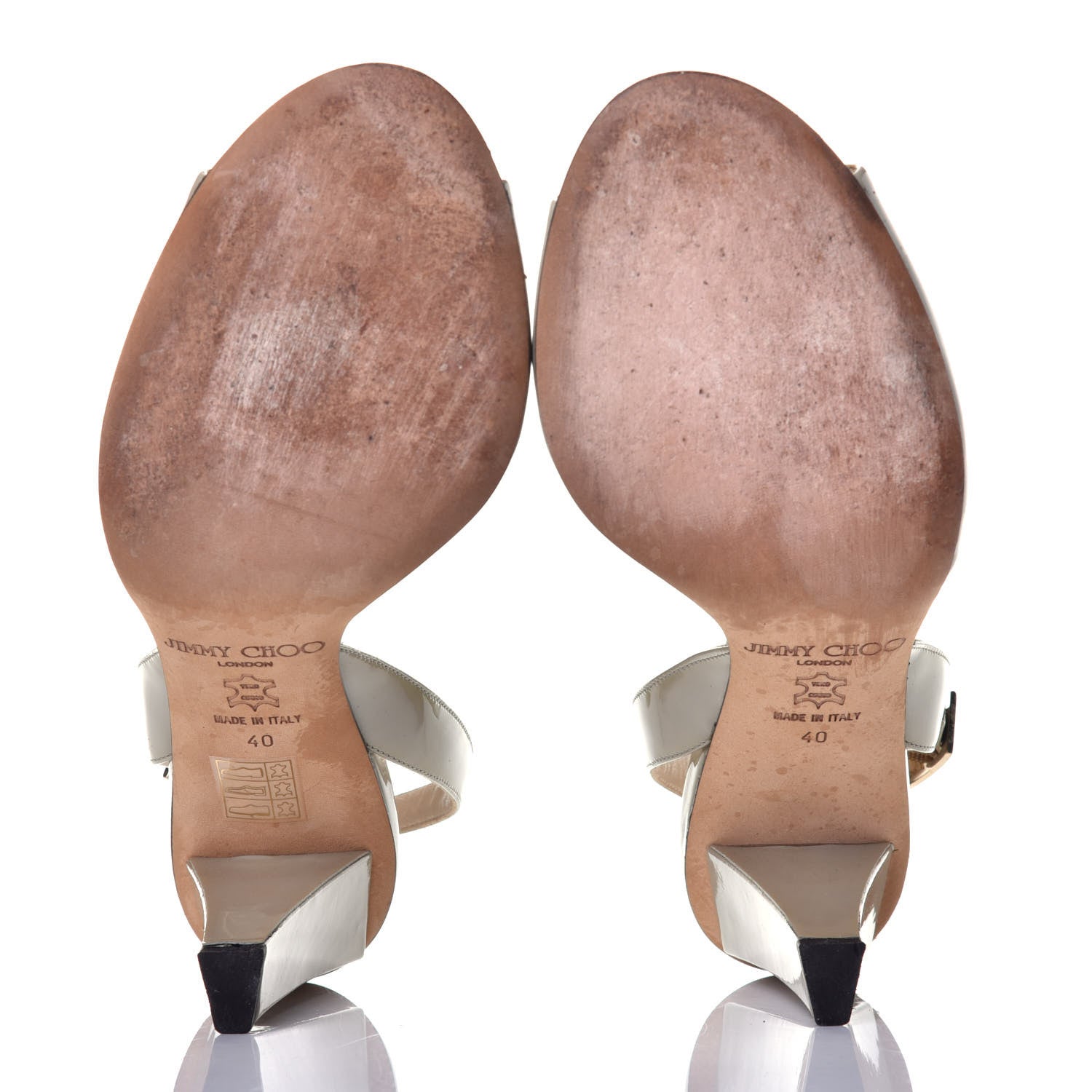Jimmy Choo Patent Sandals 40 Green 5 of 8