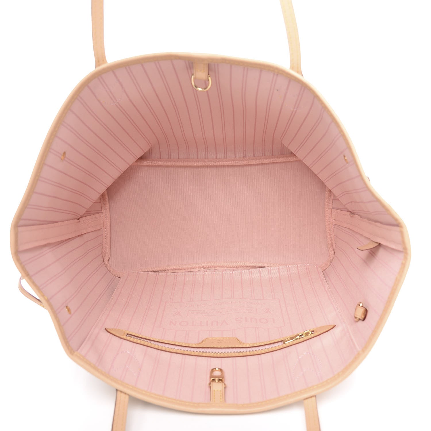 Louis Vuitton Damier Azur Neo Neverfull MM Rose Ballerine 5 of 9