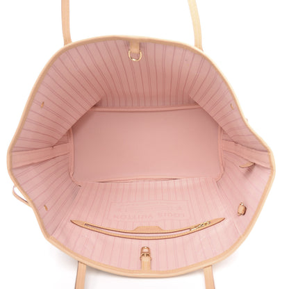 Louis Vuitton Damier Azur Neo Neverfull MM Rose Ballerine 5 of 9