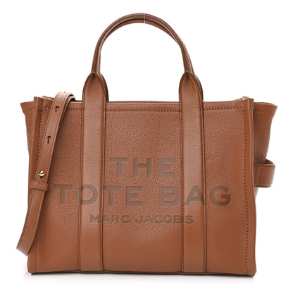 Marc Jacobs Grained Calfskin Medium The Tote Bag Argan Oil 1 of 10