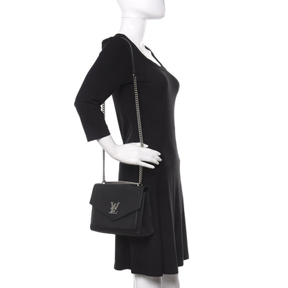 Louis Vuitton Soft Calfskin My Lockme Chain Bag BB Black 2 of 11