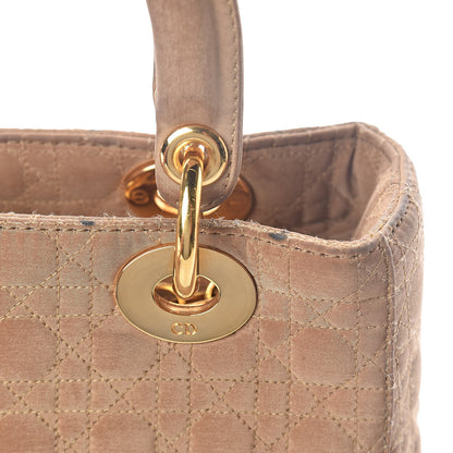 Christian Dior Nylon Cannage Medium Lady Dior Beige 11 of 13