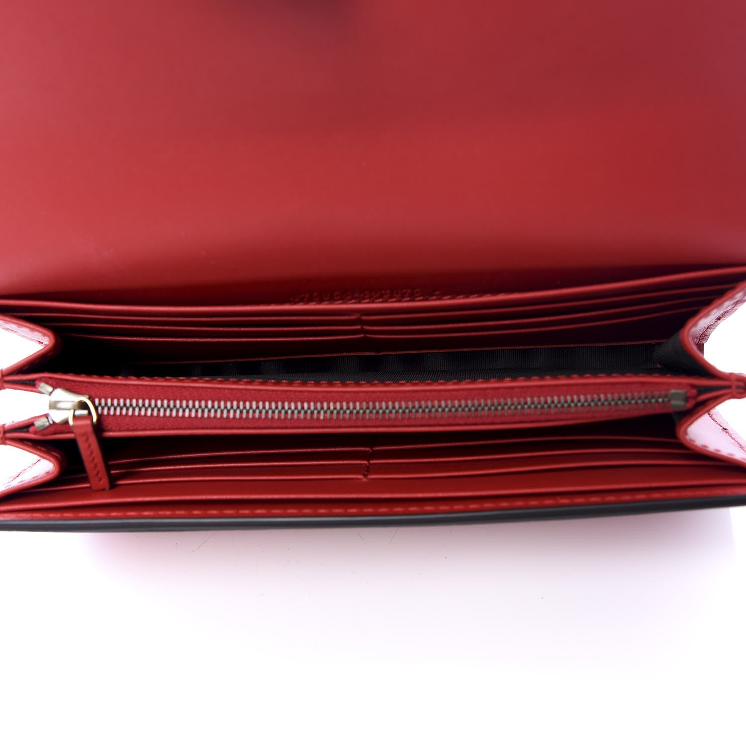 Gucci Calfskin Queen Margaret Flap Wallet Blue Agata Hibiscus Red Mystic White 4 of 9