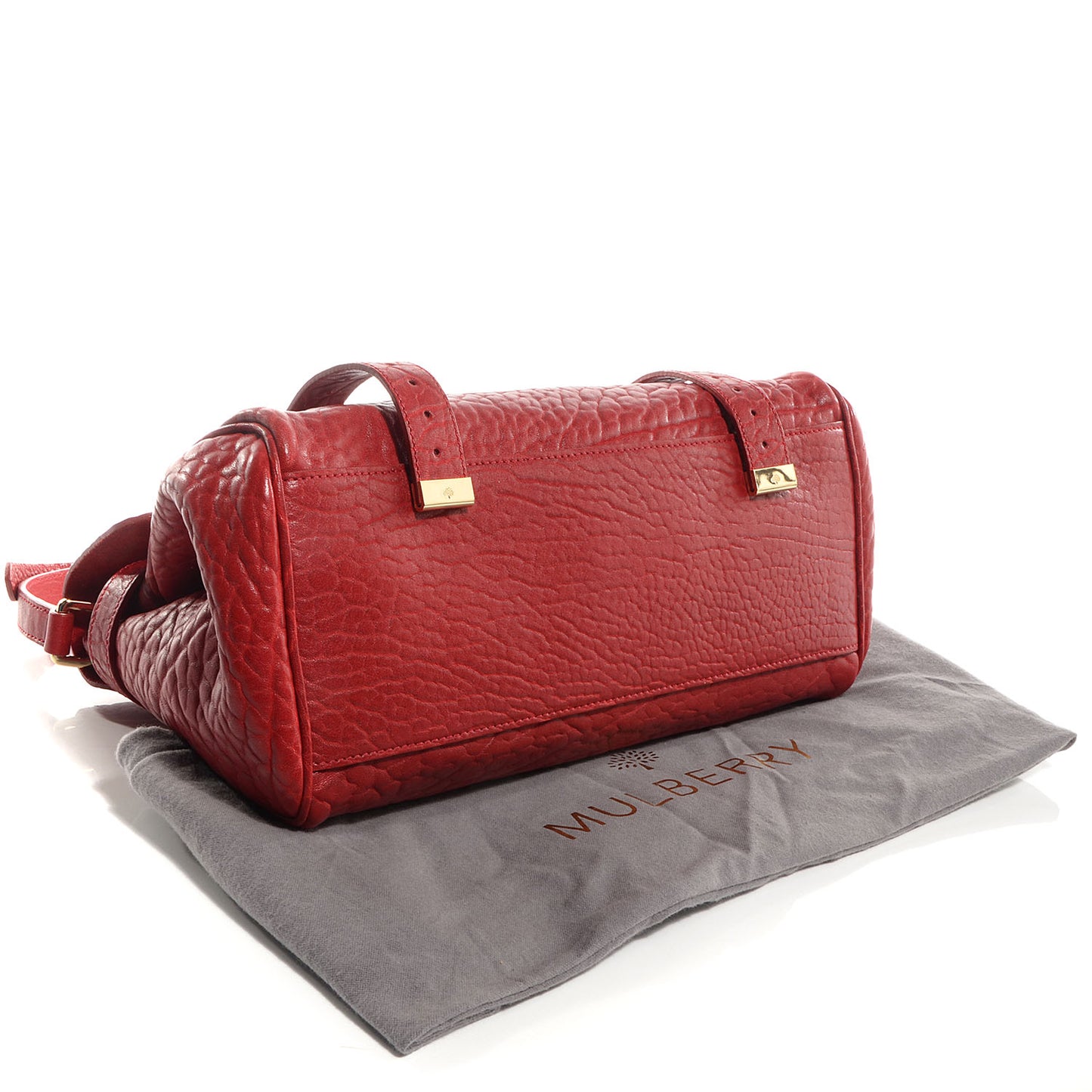 Shrunken Calfskin Medium Alexa Poppy Red