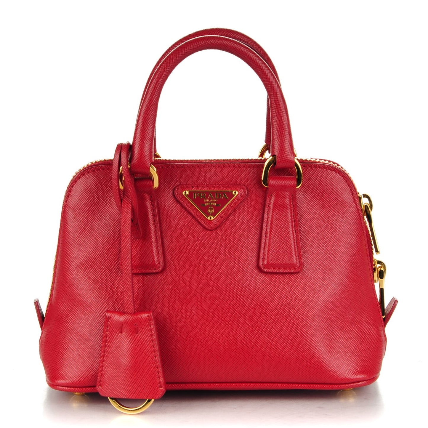 Saffiano Lux Mini Promenade Tote Fuoco