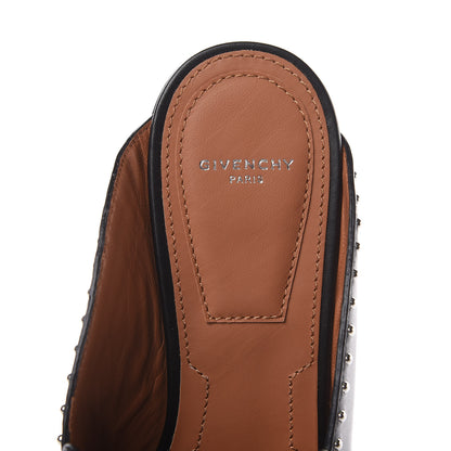 Givenchy Calfskin Studded Elegant Loafer Mule 37.5 Black 7 of 10