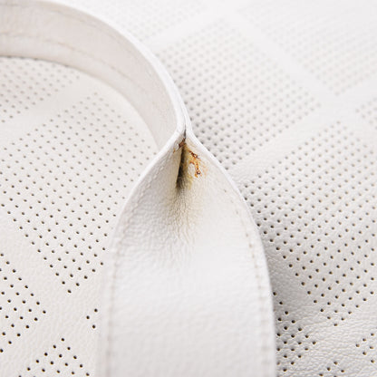 Chanel Goatskin Perforated Large CC Tote White 15 of 29