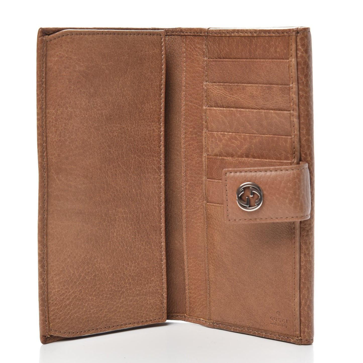 Calfskin Miss GG Continental Wallet Old Naturale