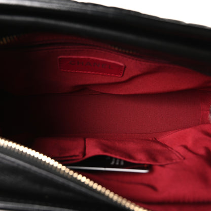 Chanel Aged Smooth Calfskin Quilted Medium Gabrielle Logo Hobo Black 5 of 10