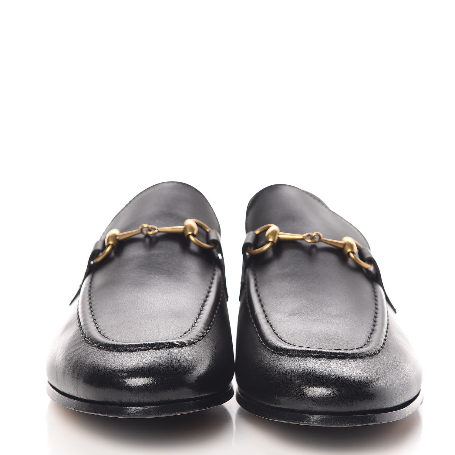 Gucci Calfskin Womens Jordaan Loafers 38.5 Black 2 of 9