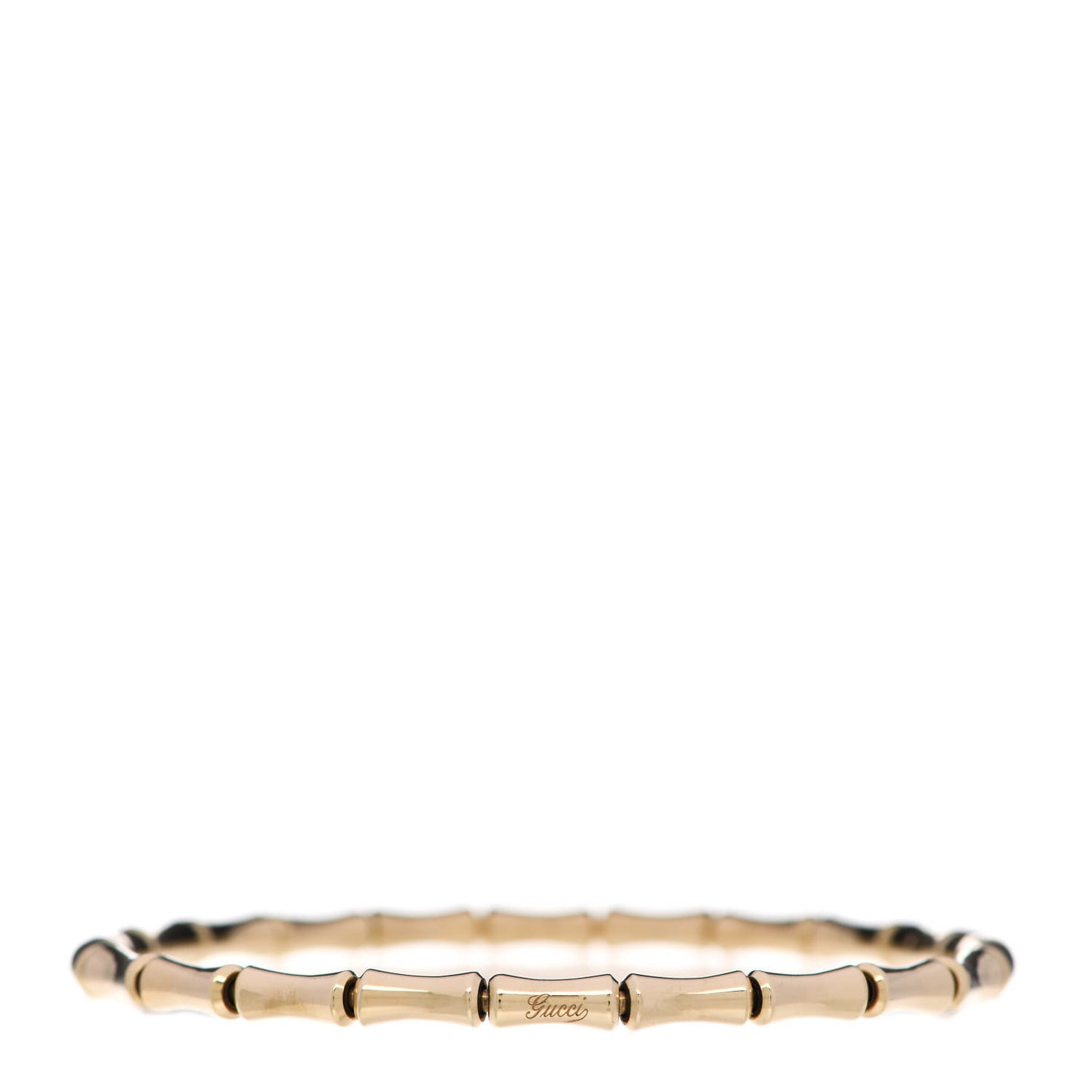18K Yellow Gold Small Bamboo Spring Bracelet 18
