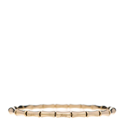 Gucci 18K Yellow Gold Small Bamboo Spring Bracelet 18 1 of 5