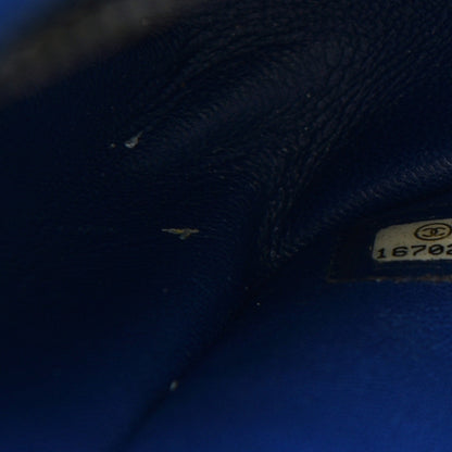 Chanel Lizard Lambskin Quilted Large Perfect Edge Flap Blue 7 of 11