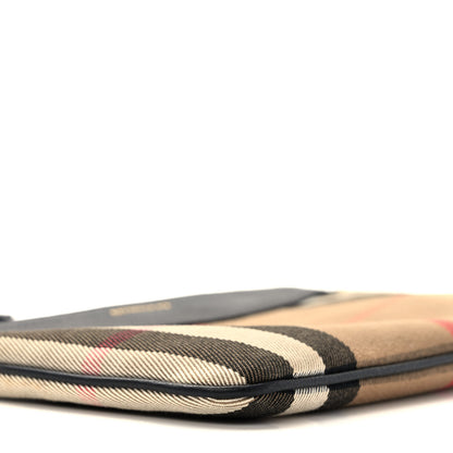 Burberry House Check Derby Peyton Crossbody Clutch Bag Black 8 of 9